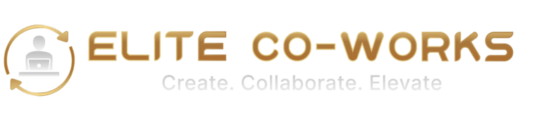 Elite Co-Works logo representing a premium coworking space brand in Bangalore, offering private cabins, meeting rooms, and flexible workspaces.